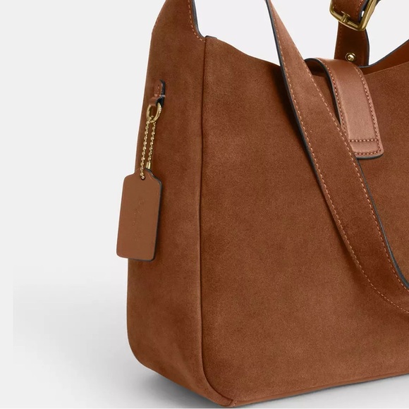 NWT COACH Hadley Convertible Crossbody Bag In Suede - Picture 3 of 9